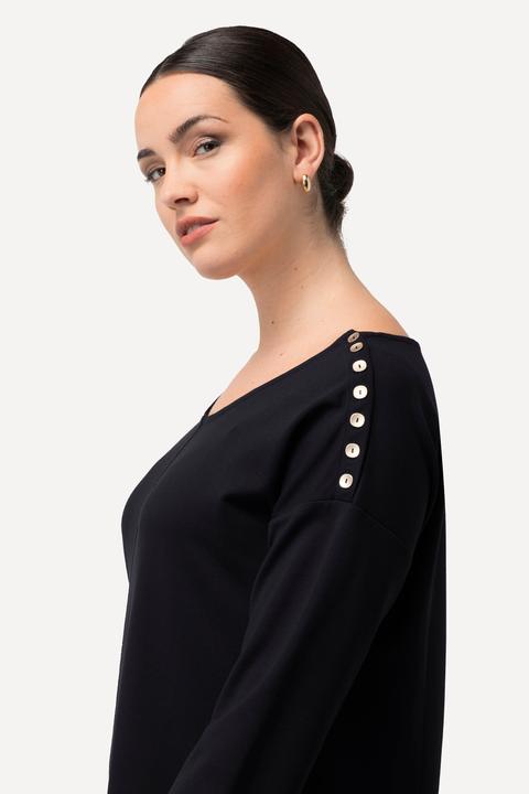 Image du produit Ulla Popken Robe midi point de Rome. Col bateau, manches 3/4 (56)