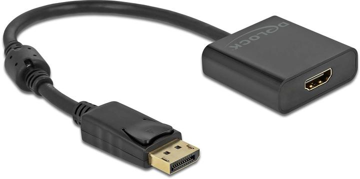 Actual product image Delock Adapter DisplayPort 1.2 male to HDMI female 4K Active black (HDMI, 20 cm)
