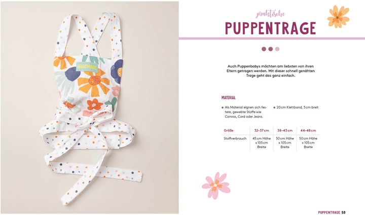 Produktbild Hej. Minimode – Süsse Puppenkleidung nähen 2 (Deutsch, Svenja Morbach, 2022)