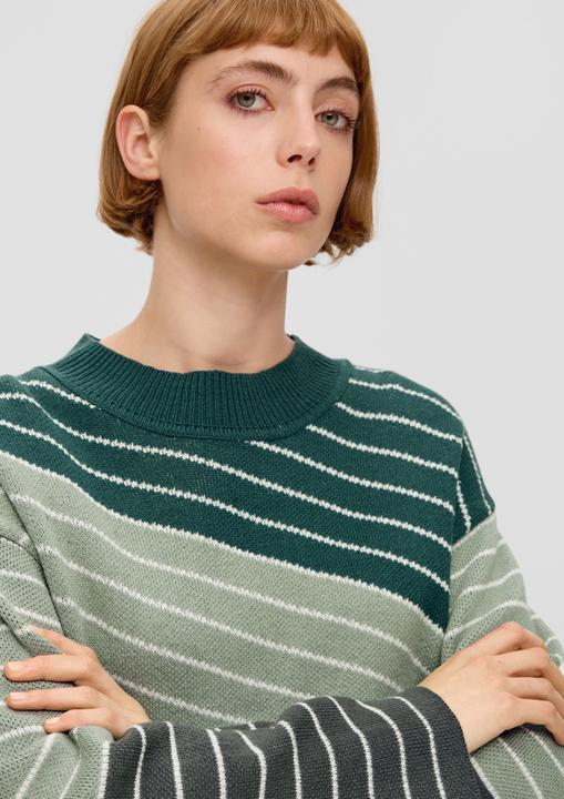 Produktbild s.Oliver Strickpullover Strickpulli mit asymmetrischen Streifen (34)
