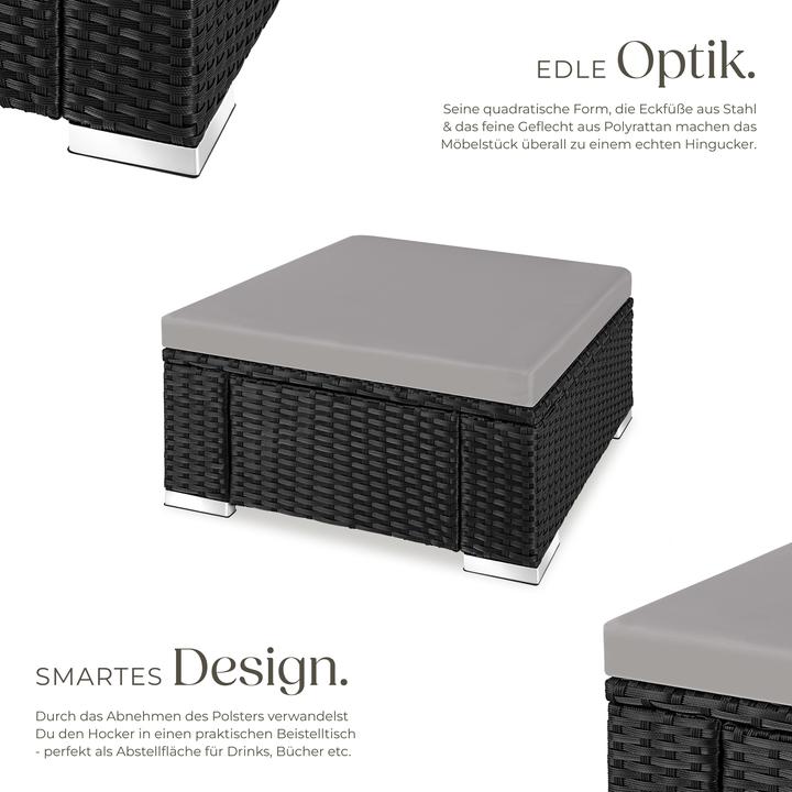 Immagine prodotto tectake Pouf in rattan