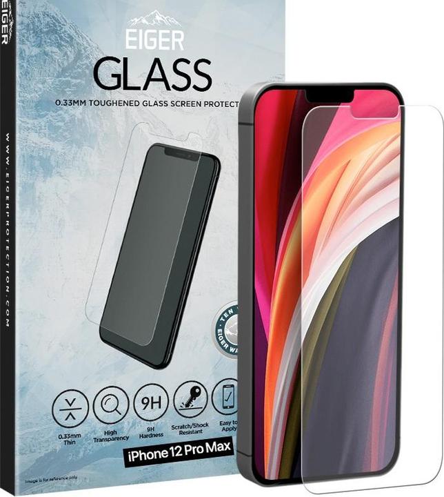 Actual product image Eiger Mountain Glass Clear (1 pcs., Apple iPhone 12 Pro Max)