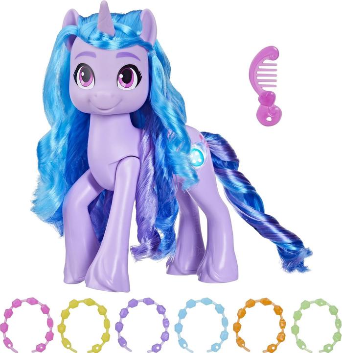 Actual product image My Little Pony Discover your pony sparkle Sparkle Fun Izzy Moonbow, 20 cm high pony for children, with