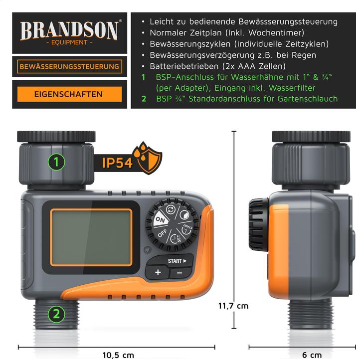 Actual product image Brandson Bewässerungscomputer (Irrigation computer)