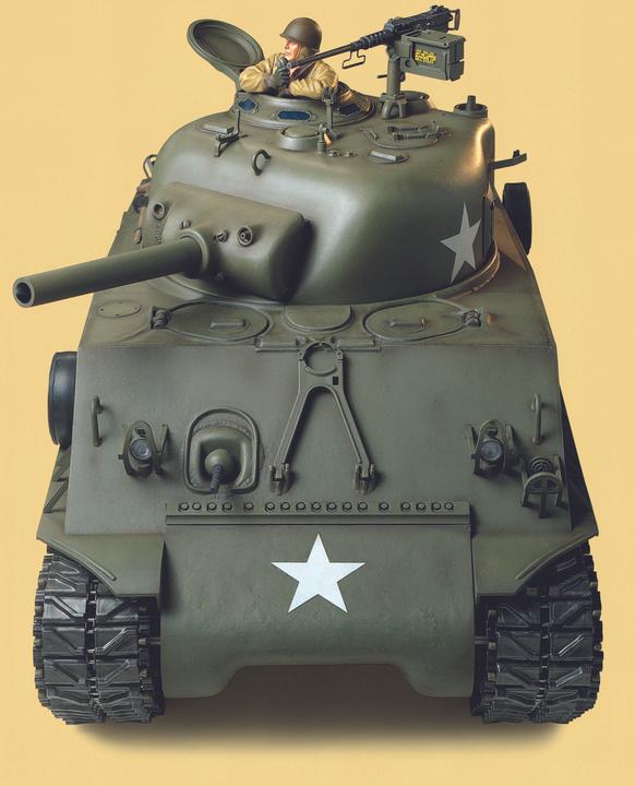 Actual product image Tamiya M4 Sherman 105mm How. (Kit)