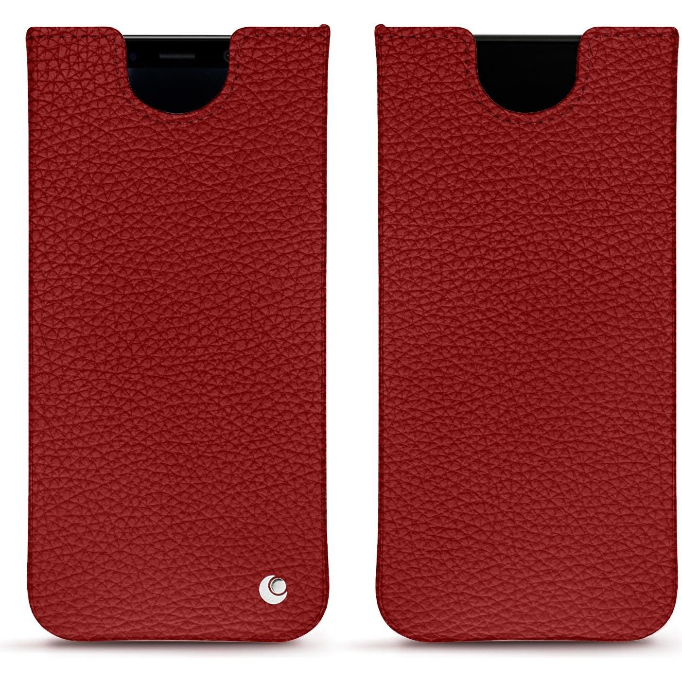 Noreve Lederschutzhülle (Samsung Galaxy S8+), Smartphone Hülle, Rot