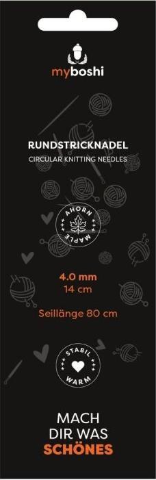 Actual product image Myboshi Rundstricknadeln 14cm / 4mm