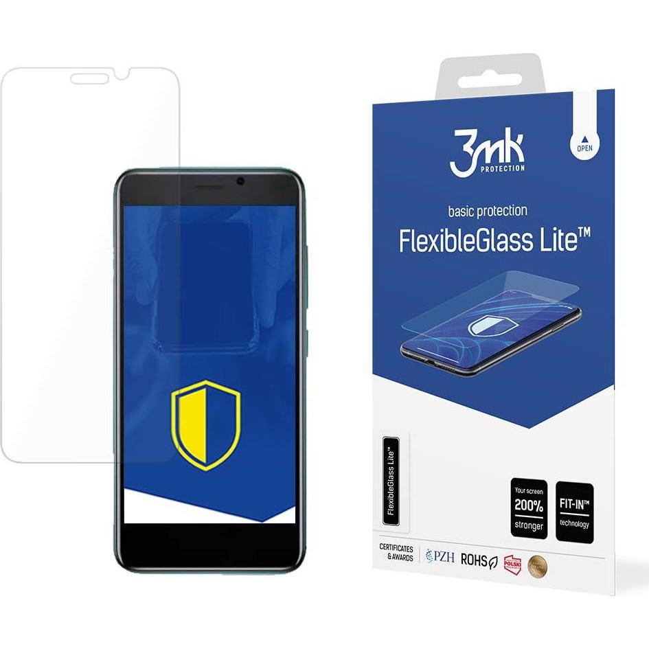 3MK FlexibleGlass Liteâ¢ hybrid glass for Cubot J20 (1 Stück, Realme Q, Oppo A3), Smartphone Schutzfolie, Transparent