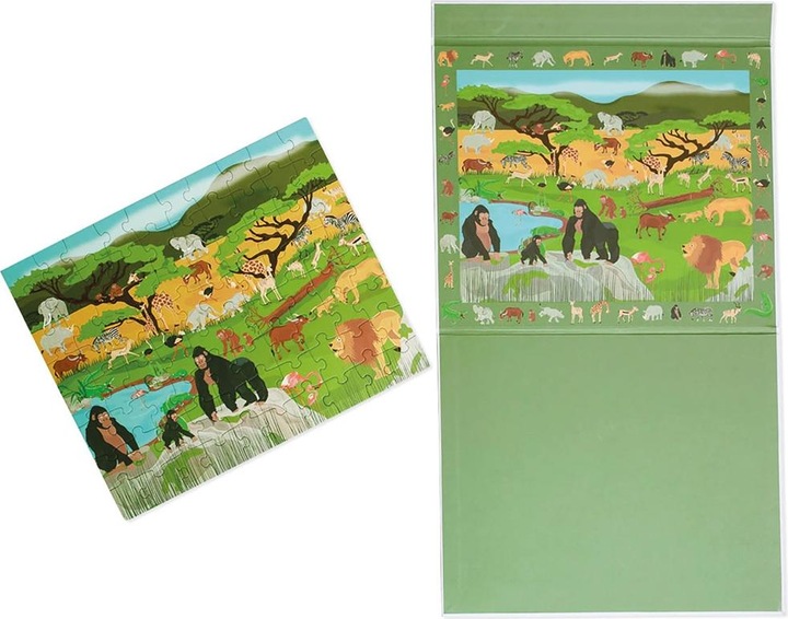 Produktbild Scratch Magnetpuzzle Savanne gross (80 Teile)