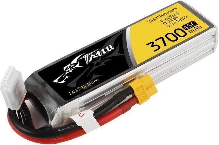 Image du produit Tattu Accu RC LiPo 3700 mAh 14.8 V 45C (14.80 V, 3700 mAh)