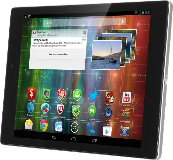 Produktbild Prestigio MultiPad 4 Diamond 7.85 3G (3G, 7.85", 16 GB, Black, Schwarz)