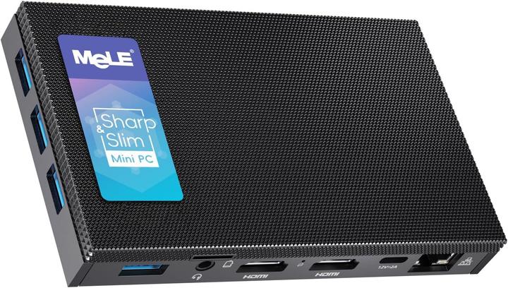 Actual product image Mele Lüfterloser Mini PC Quieter2Q mit Windows 11 Pro (4 GB)