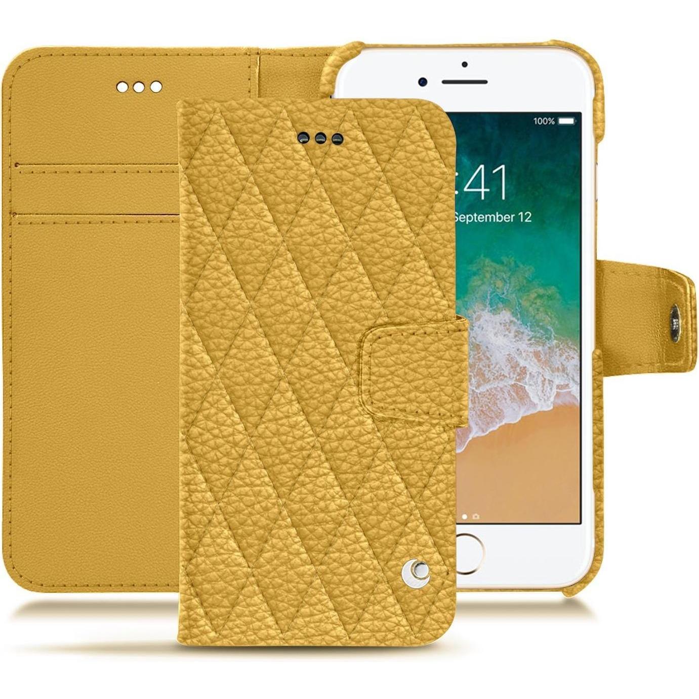 Thumbnail - Noreve Lederschutzhülle Wallet (Apple iPhone 7), Smartphone Hülle, Orange