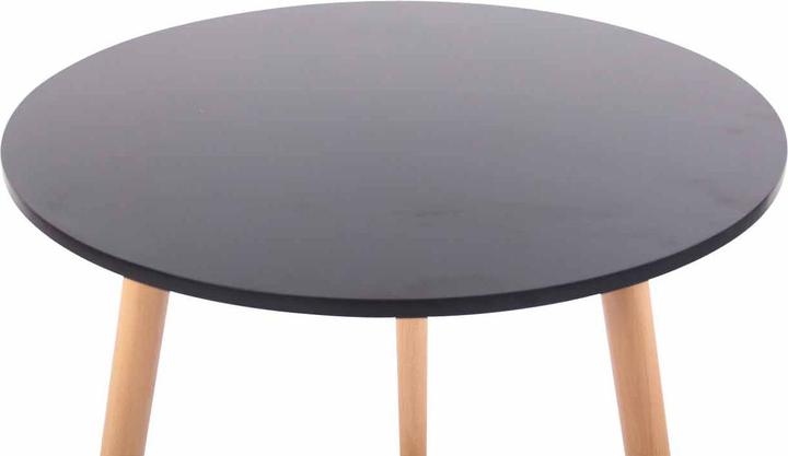 Image du produit CLP Table Ansgar Natura, noir (80 x 75 cm)