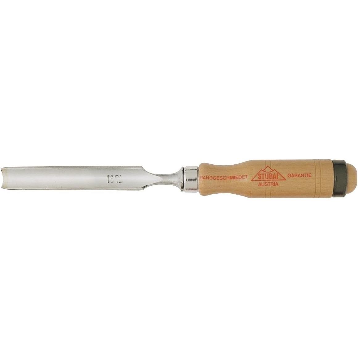 Stubai, Beitel + Handhobel, 3600 Hohlbeitel mit Holzheft aus Rotbuche Holzhammer Breite 6mm (6 mm)