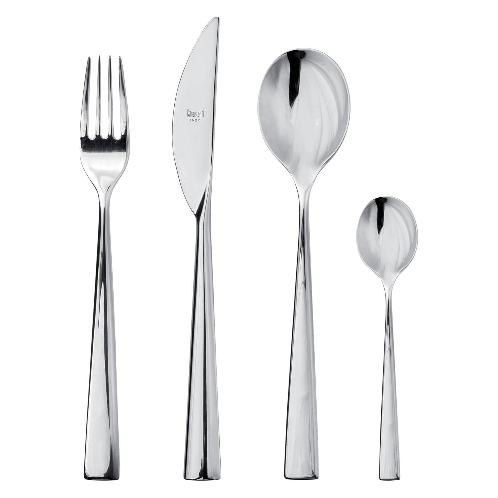 Mepra 103622024 Cutlery Set Design Energia 24piece, Bestek, Zilver