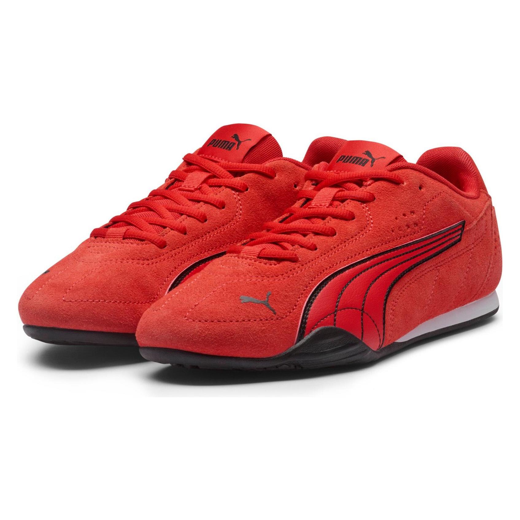 Puma, Unisex, Sneakers, Vangst Sd, Zwart, Rood, (42)