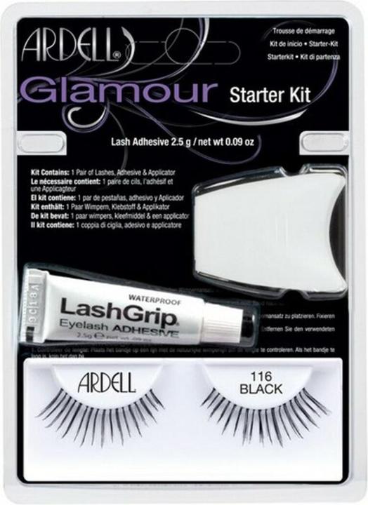 Actual product image Ardell Glamour artificial eyelashes starter kit, black (Artificial eyelashes)