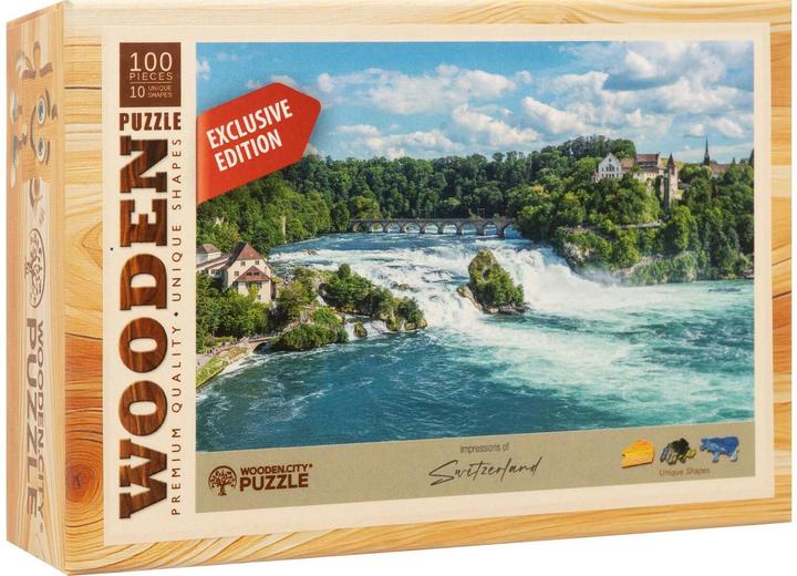 Immagine prodotto Mini-Puzzle Holz Rheinfall (100 pezzi)