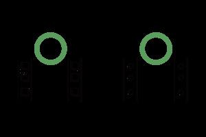 Actual product image QNAP Rail Kit support rack-post 4.96" 16.34