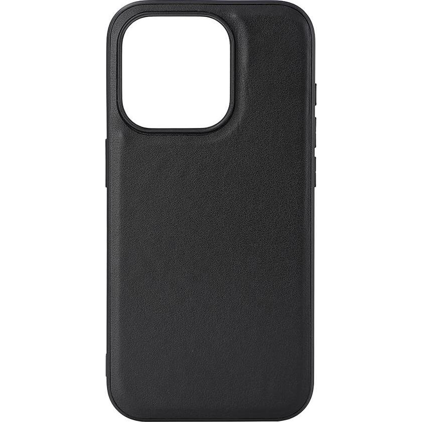 Carl BUFFALO Cover posteriore PU MagSeries iPhone 15 Pro Nero (Apple iPhone 15 Pro), Cover smartphone, Nero