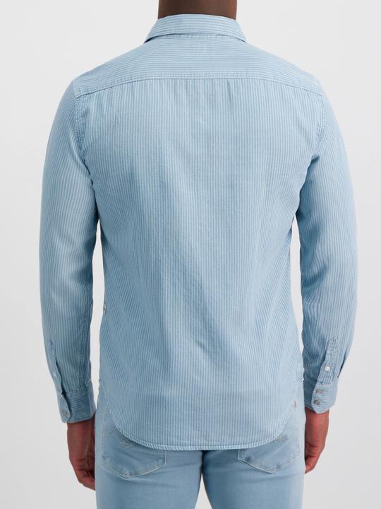 Produktbild Replay Casualhemd hellblau gestreift (S)