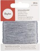 Valeurs nutritives et ingrédients Rayher Cordon pour bijoux, gris, 20 m