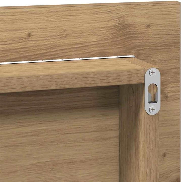 Produktbild vidaXL Spiegelschrank mit LED-Leuchte Artisan Eiche 80x37 cm (80 x 8.5 x 37 cm)