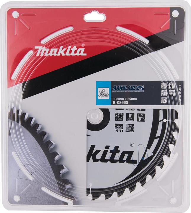 Actual product image Makita B-08660 TCT saw 305X2.3X30mm 5° T40 MAKBLADE PLUS