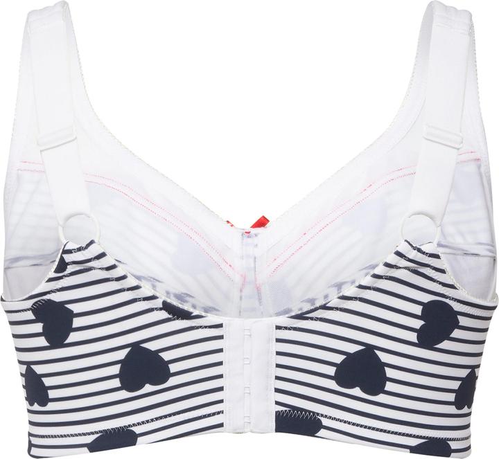 Actual product image Ulla Popken Stripe and Heart Relief Bra (100 D)