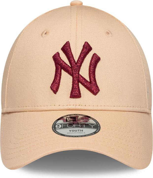 Produktbild New Era 9Forty Kinder Cap METAL New York Yankees rosa Youth (54, 55, 56)