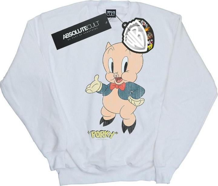 Immagine prodotto Looney Tunes Porky Pig Distressed Felpa Uomo (L)