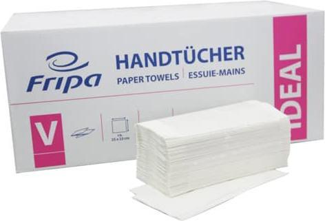 Produktbild Fripa Papierhandtuch Ideal Masse: 25 x 23 cm (B x L) Material des Papierhandtuches: Krepp (250 x)