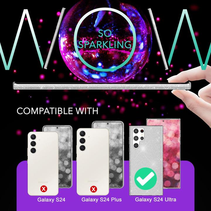 Image du produit Nalia Étui hybride pailleté (Samsung Galaxy S24 Ultra)