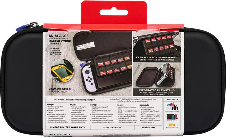 Immagine prodotto PowerA Custodia sottile per Nintendo Switch o Lite (modello OLED, Master Sword Defense, licenza ufficiale). (Switch, Switch Lite, Switch OLED)