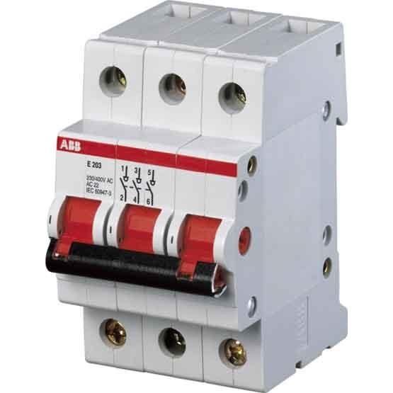 ABB, Verteilerschrank Zubehör, E203/80G Schalter 80A pro M compact Schaltgriff grau 3S