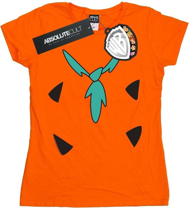 Actual product image The Flintstones Womens/Ladies Fred Flintstone Costume Print Cotton T-Shirt (S)