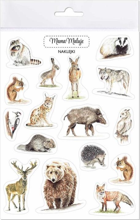 Produktbild Mama Maluje Aufkleber mit Waldtieren