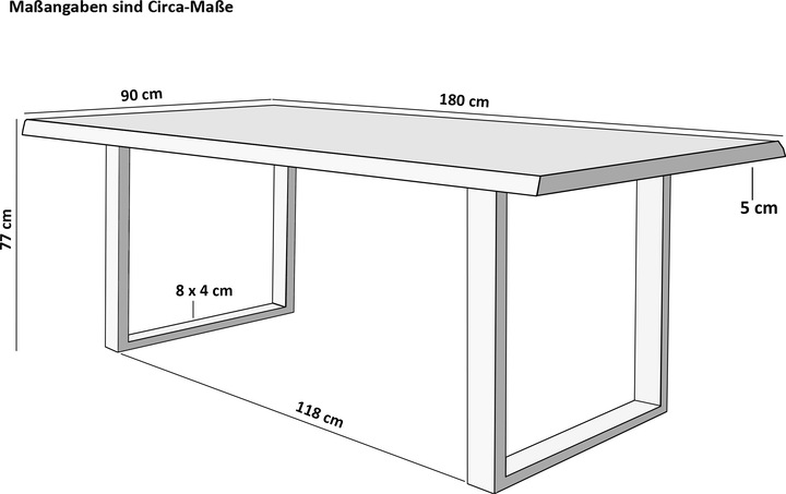 Actual product image SAM Thea (180 x 90 x 77 cm)