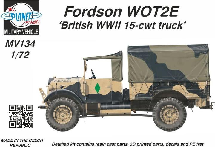 Actual product image Planet Models Fordson WOT2 E (15CWT) 'Wooden Cargo Bed' 1/72