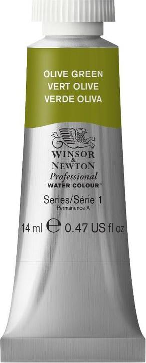 Actual product image Winsor & Newton Watercolour proff. 14ml Olive Green 447 (Olive, Green, 14 ml)