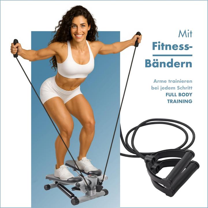 Produktbild Portentum Mini Stepper mit Widerstandsbändern & LCD-Display
