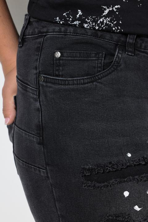 Actual product image Angel of Style Pina push-up jeans, opaque destroyed effects, 5-pocket (50)