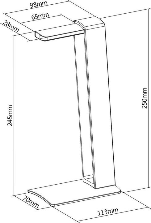 Image du produit myWall Support de casque de table