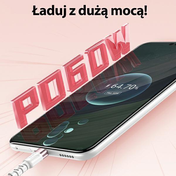 Immagine prodotto Awei cavo CL-166T USB-C na USB-C magnetyczny czarny/nero (1 m, USB 3.0, 60 W)