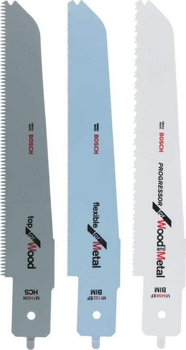 Actual product image Bosch Professional Zubehör Jigsaw blade set for Bosch multi-saw PFZ 500 E, 3 pcs.