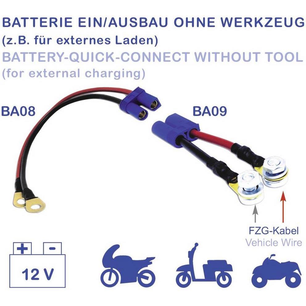 Thumbnail - BAAS, Fahrzeugbatterie Zubehör, BA08 Schnellverbinder-Kabel