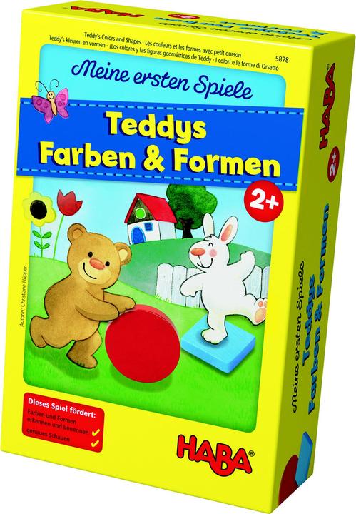 Actual product image Haba My first games Teddy's colors and shapes (German, Dutch, English, Spanish, French, Italian)