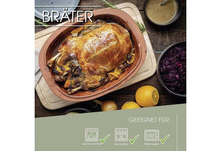 Produktbild Römertopf Maxi Bräter bis zu 8 Personen (Keramik)