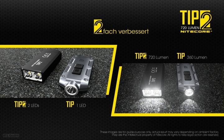 Produktbild Nitecore TIP 2 - 720 Lumen (6.20 cm, 720 lm)